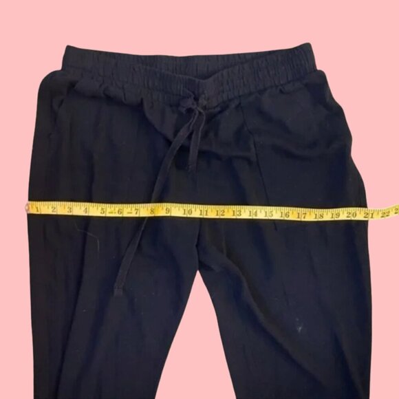 Splendid Black Drawstring Jogger Pants- Size M (Soft Lounge & Casual Streetwear) - Picture 6 of 7